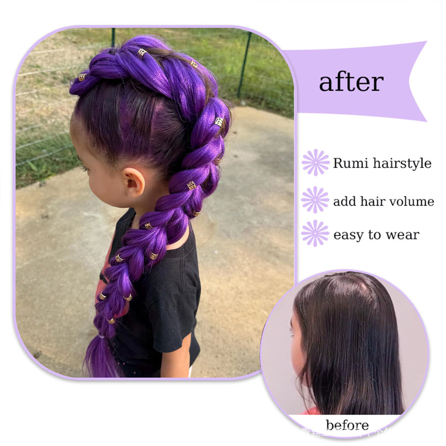 Colorful Rumi Ponytail Wig - Jump Rope Style for Fun Looks