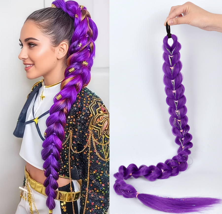 Colorful Rumi Ponytail Wig - Jump Rope Style for Fun Looks