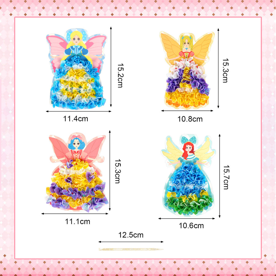 Elves Craft Kits: 12-Piece Felt Embroidery Set for Girls