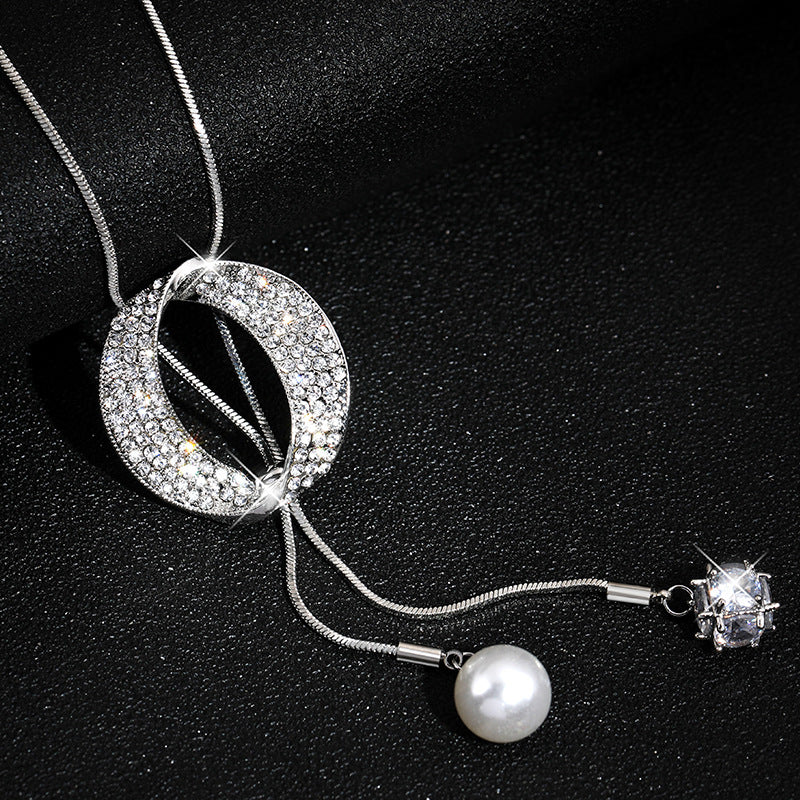 Korean Style Long Sweater Chain Necklace for Women