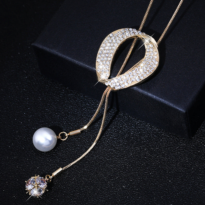Korean Style Long Sweater Chain Necklace for Women