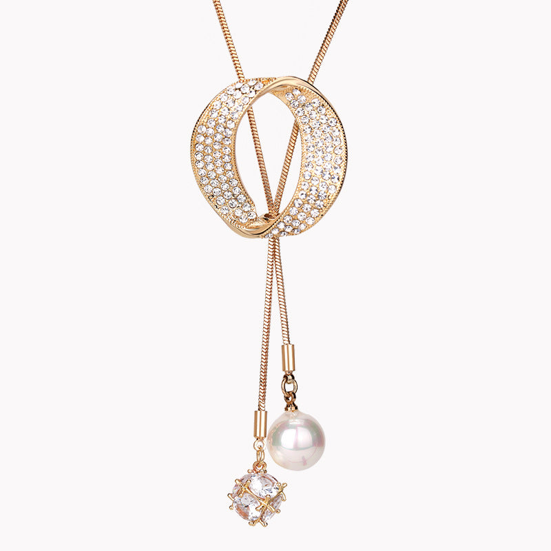 Korean Style Long Sweater Chain Necklace for Women