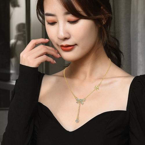 Dainty Adjustable Sweater Chain Necklace for Women