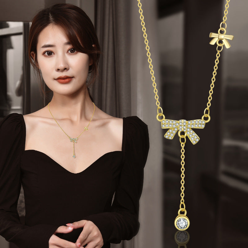 Dainty Adjustable Sweater Chain Necklace for Women