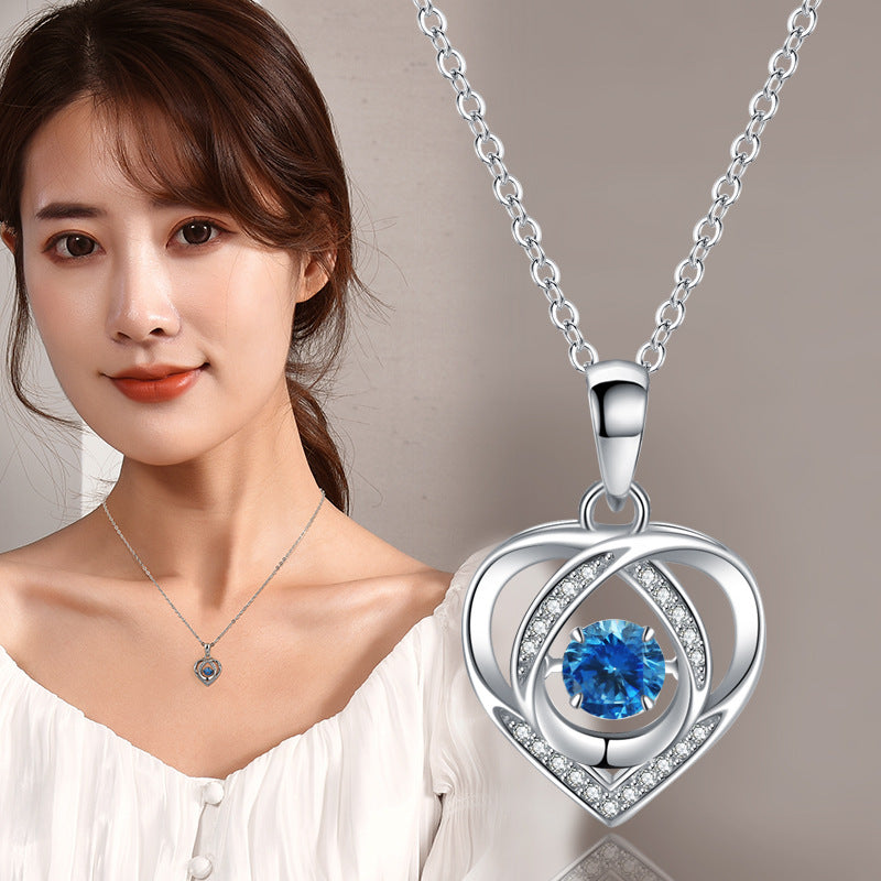 Dainty Heart Pendant Collarbone Chain for Women | Sweater Necklace