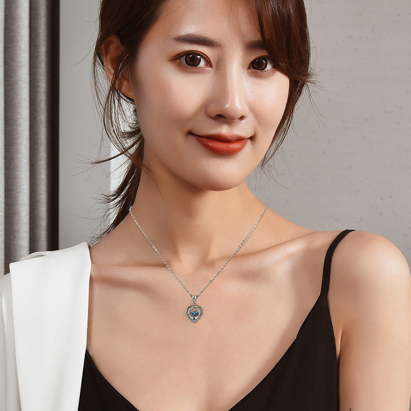 Dainty Heart Pendant Collarbone Chain for Women | Sweater Necklace