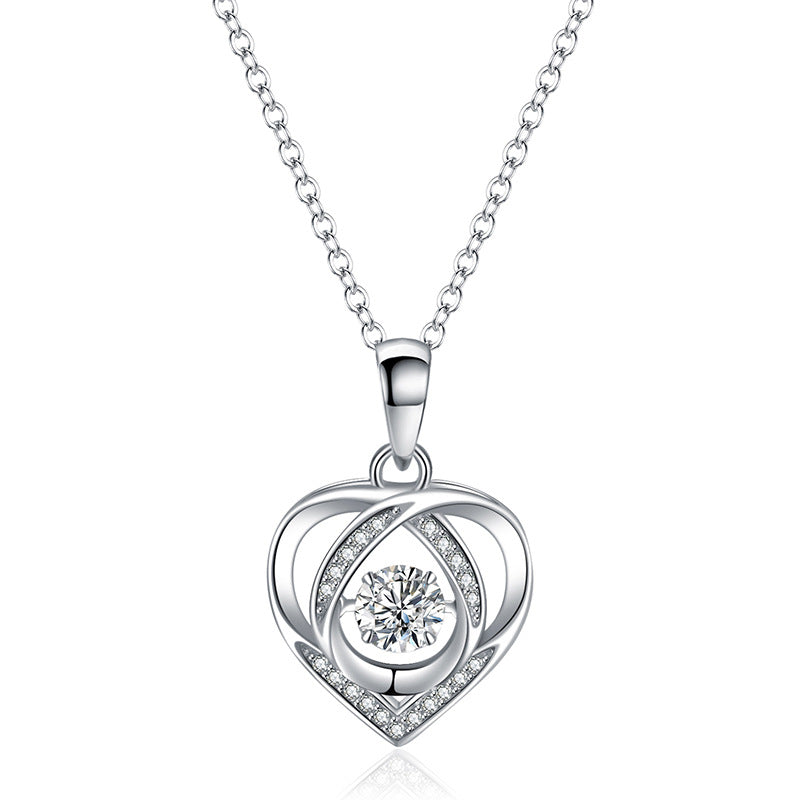 Dainty Heart Pendant Collarbone Chain for Women | Sweater Necklace