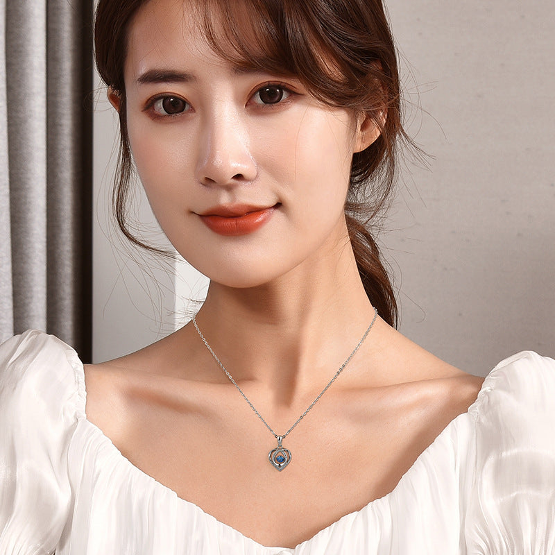 Dainty Heart Pendant Collarbone Chain for Women | Sweater Necklace