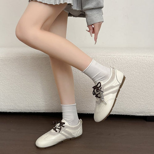 New Women Retro Piano Note Trainers - Casual Sneakers