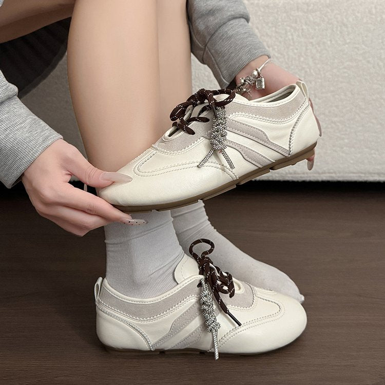 New Women Retro Piano Note Trainers - Casual Sneakers