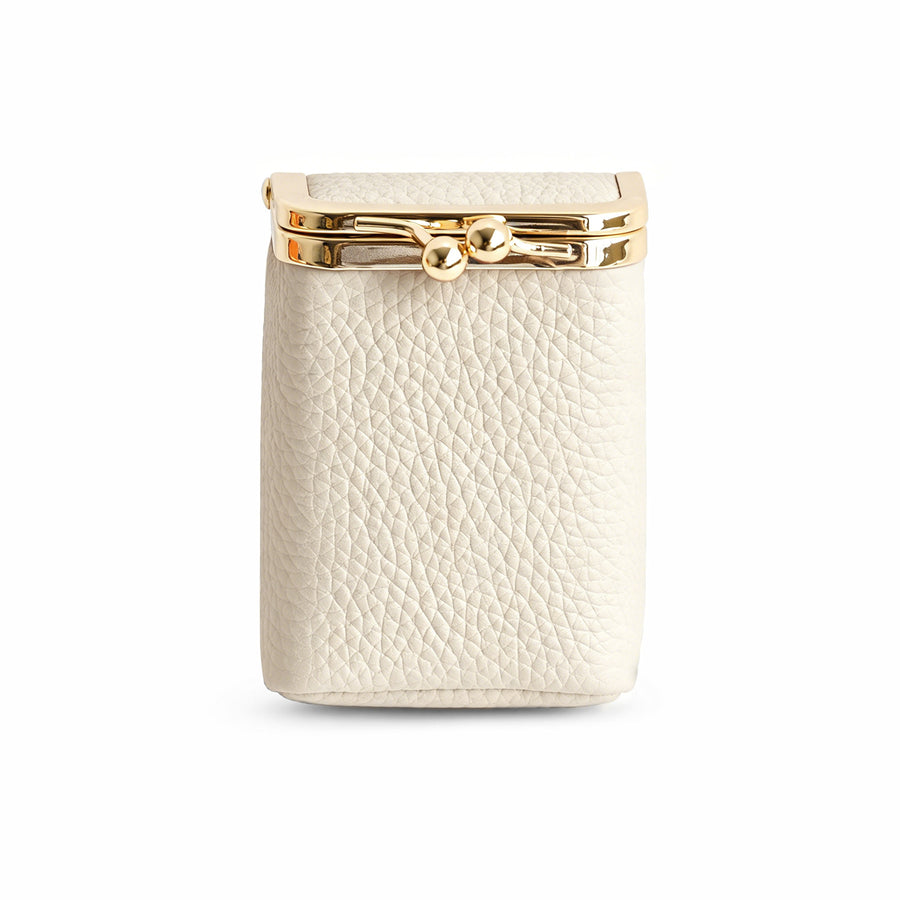 Leather Mini Red Lipstick Bag - Chic & Stylish Makeup Bag