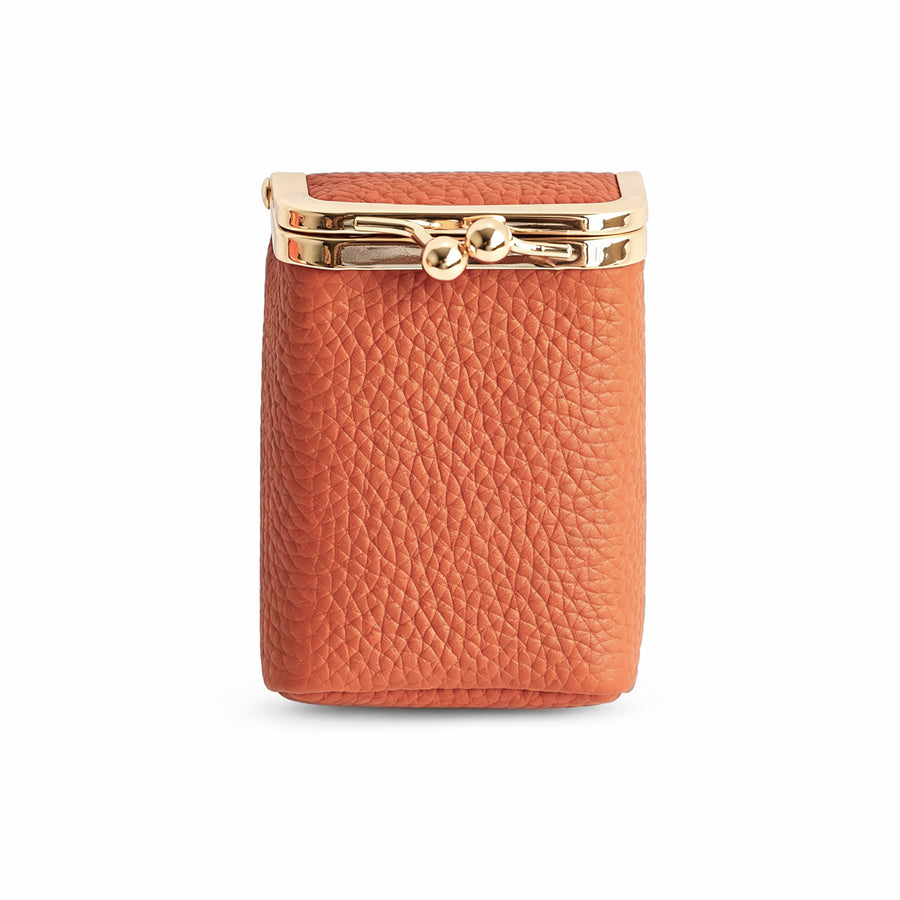 Leather Mini Red Lipstick Bag - Chic & Stylish Makeup Bag