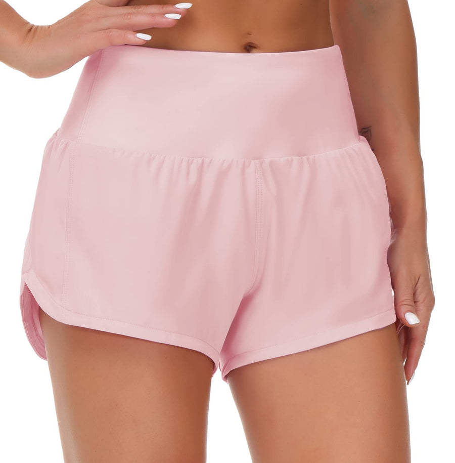 High Waisted Women's Athletic Running Shorts for Yoga