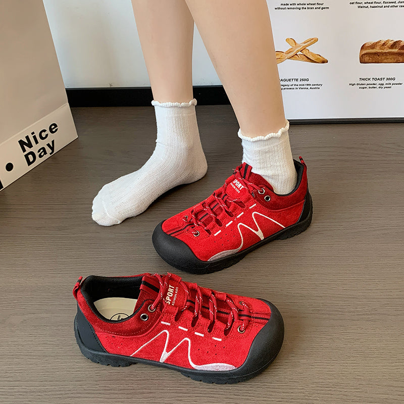 Women's Retro German Army Trainers - Comfortable Hiking Shoes
