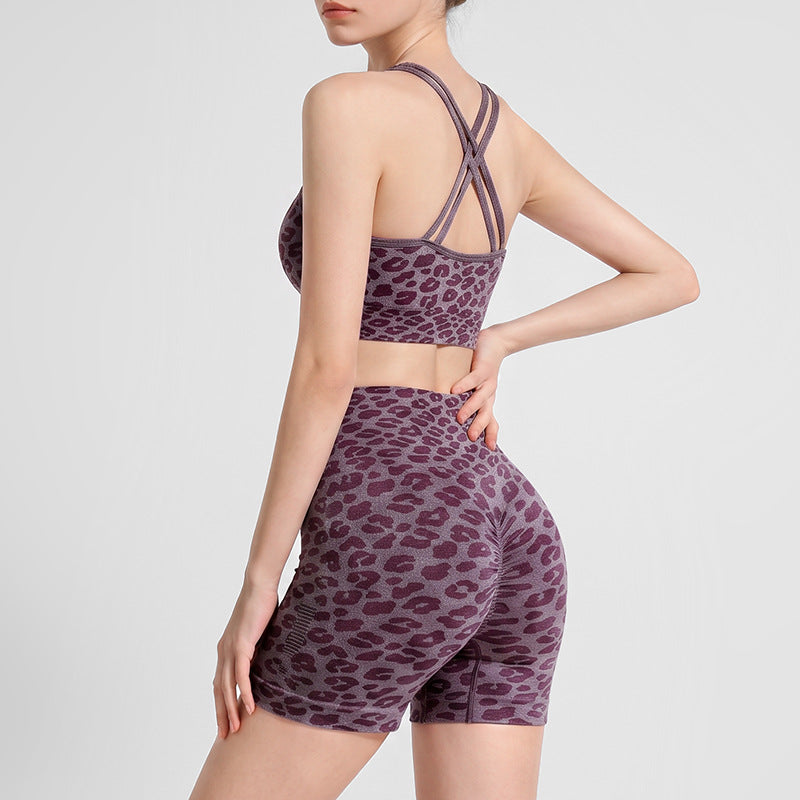 Dopamine Yoga Outfit Set - Back Friendly Yoga Tank & Shorts