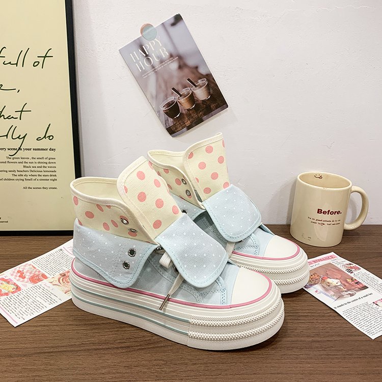 2026 Spring Fall Women's Unique Design Plaid High Top Shoes