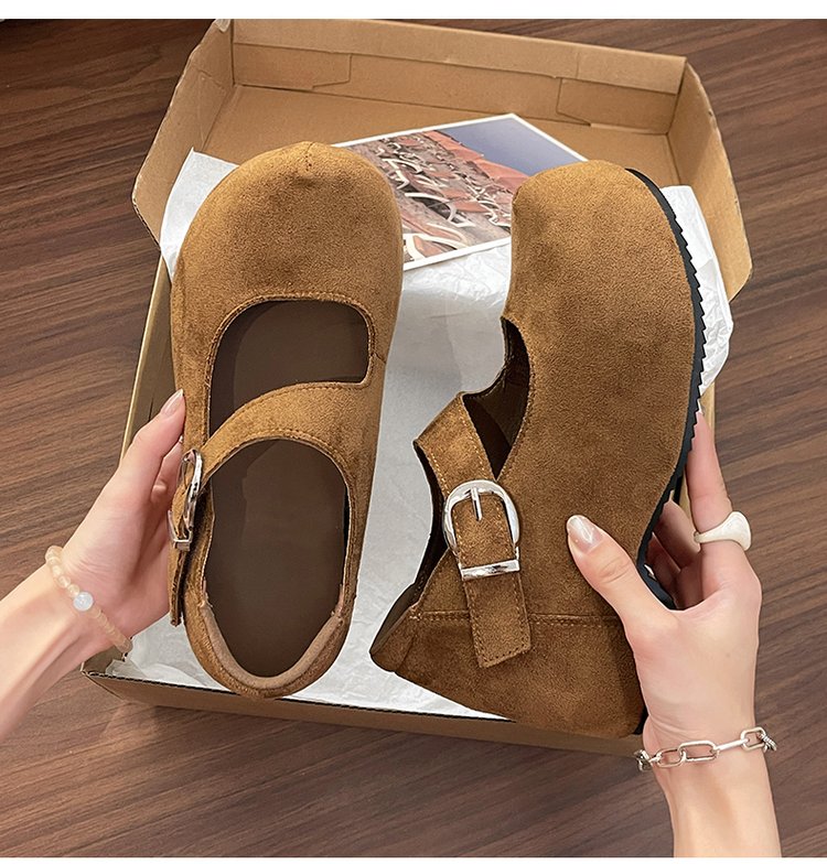 2026 Women's French Mary Jane Shoes - Chunky Hidden Heel