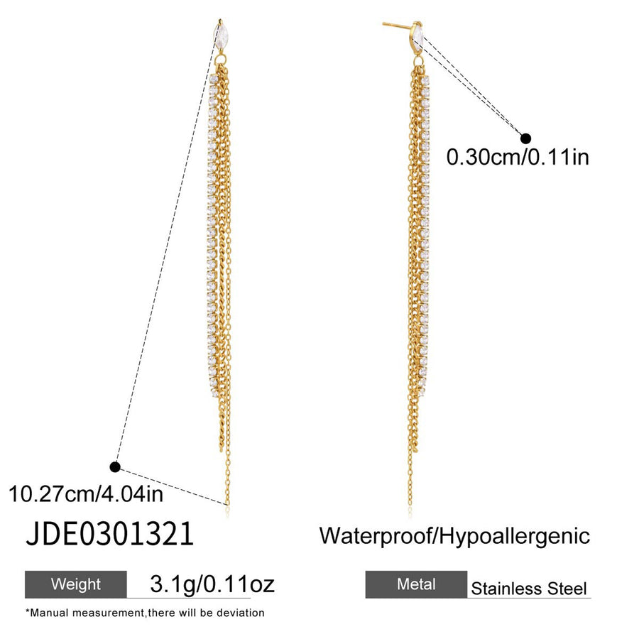 Elegant Titanium Steel Jewelry Set for Women - Light Luxury