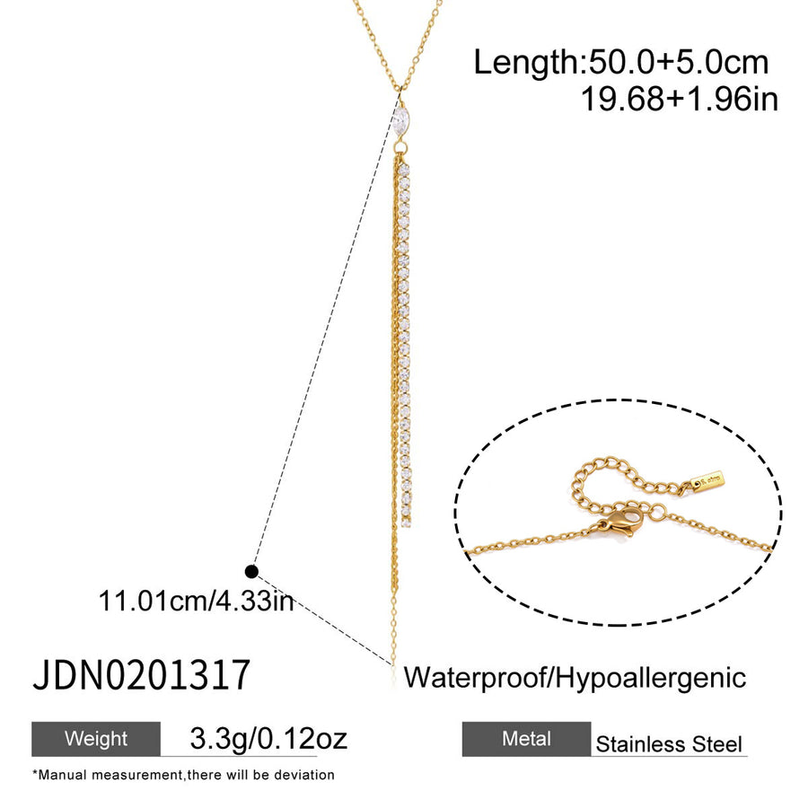 Elegant Titanium Steel Jewelry Set for Women - Light Luxury