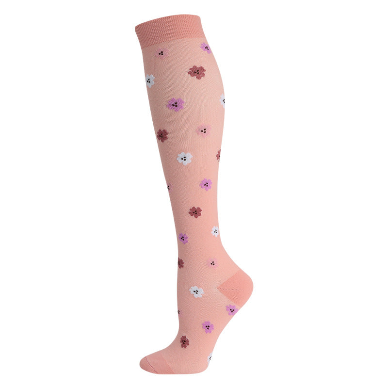 High Elasticity Compression Rope Running Calf Socks for Women