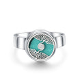 Stainless Steel Aromatherapy Locket Ring - Tree of Life Design