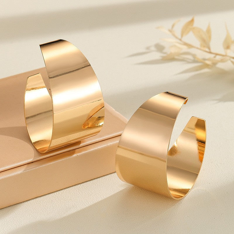 Geometric Circle Hoop Earrings for Women - Magic Circle Design