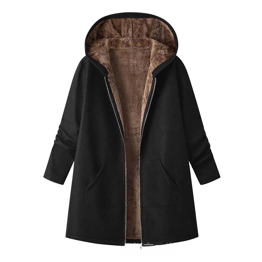Stylish Vest With Hood Coat Print Dress - Women's Maxi Dress