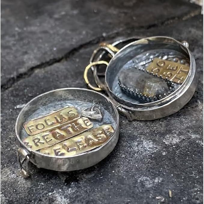 Triple Moon Silver Locket With Tree Of Life Charm