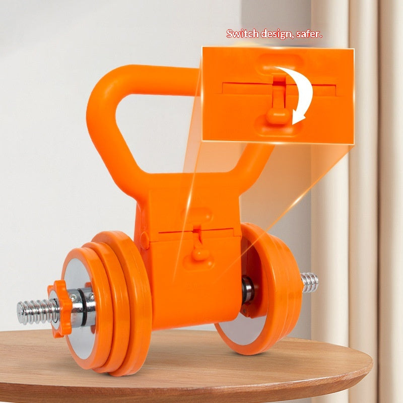 Fitness Kettlebell Dumbbell Handle with Single-hole Grip Clamp