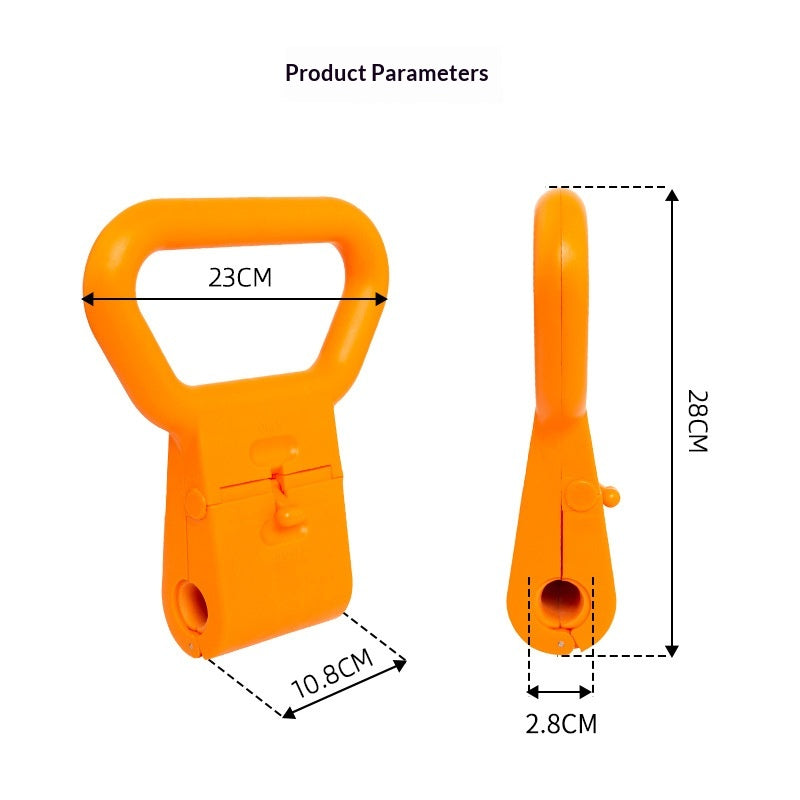 Fitness Kettlebell Dumbbell Handle with Single-hole Grip Clamp