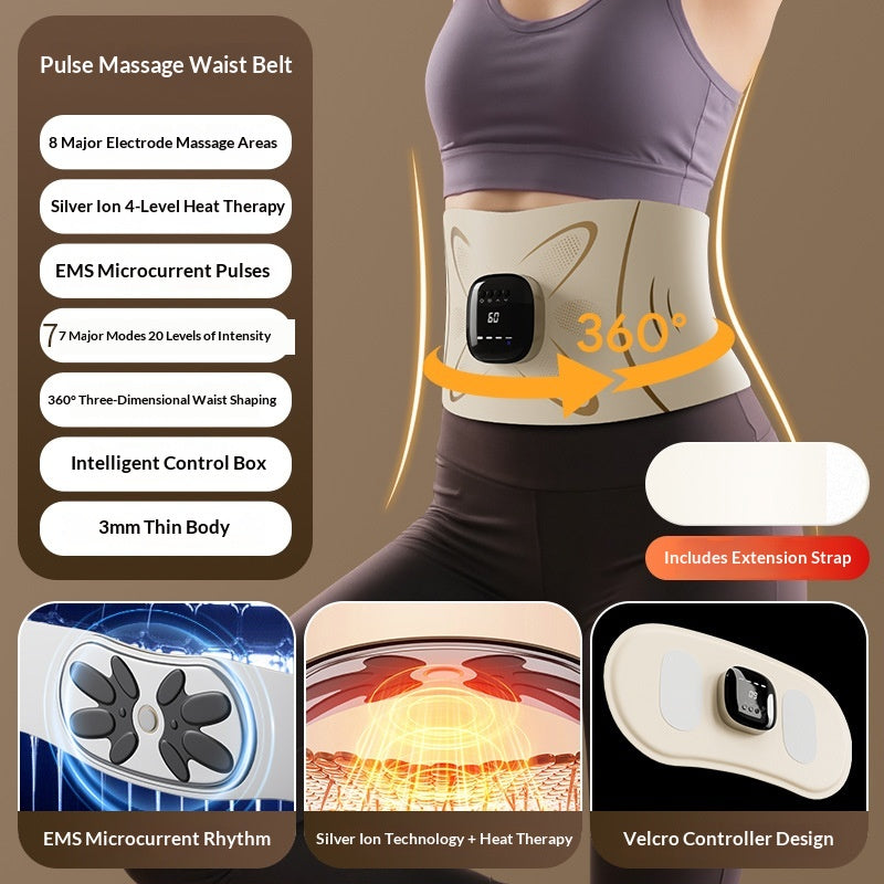 Microcurrent Waist and Abdominal Warm Compress Massager