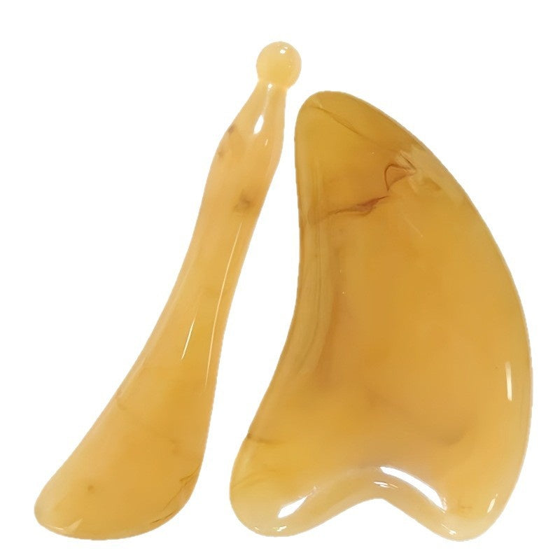 Facial Gua Sha Board and Muscle-Stripping Stick for Relaxation
