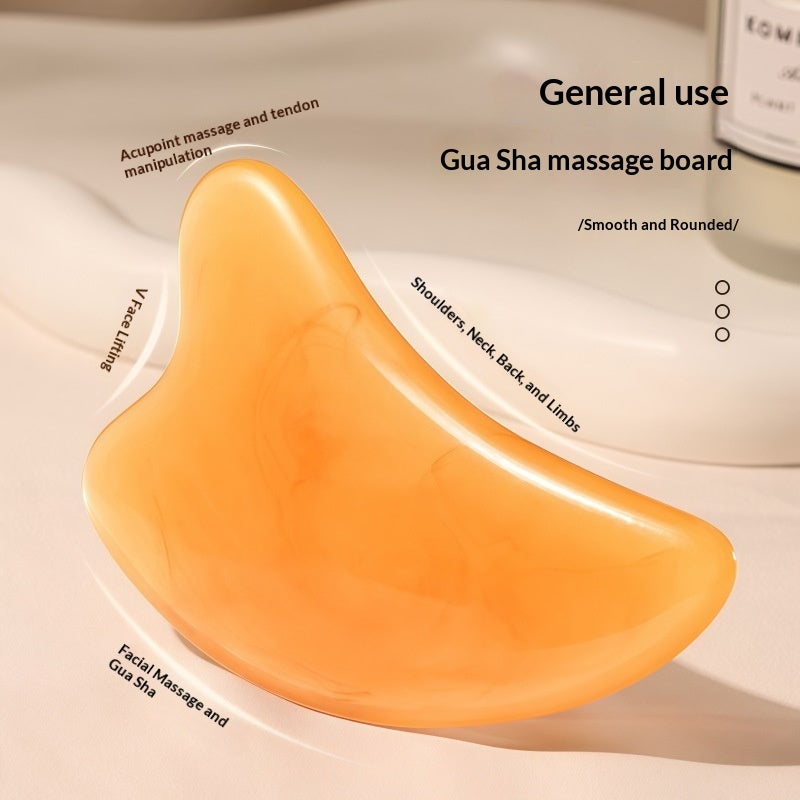 Facial Gua Sha Board and Muscle-Stripping Stick for Relaxation