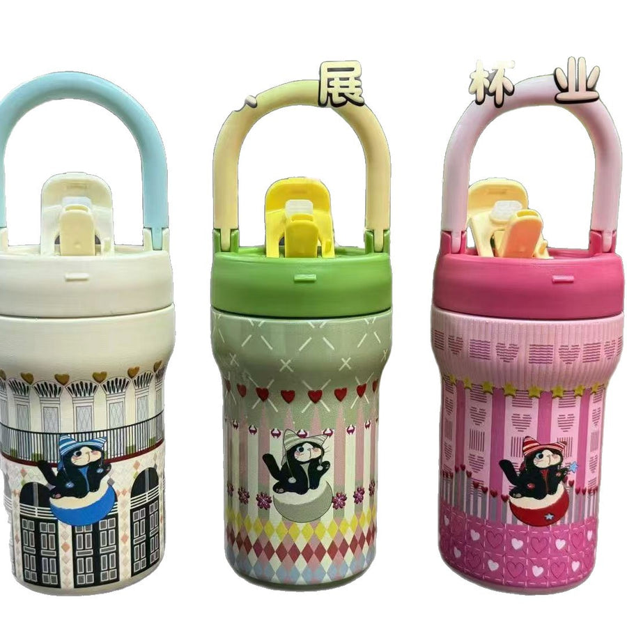 Iced Coffee Tumbler with Ceramic Liner – Portable & Large Capacity