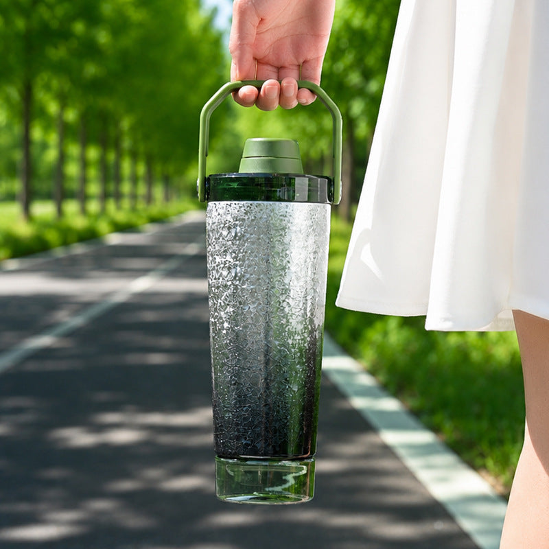 Ice-crack Pattern Stainless Steel Shaker - Portable Insulated Cold Cup