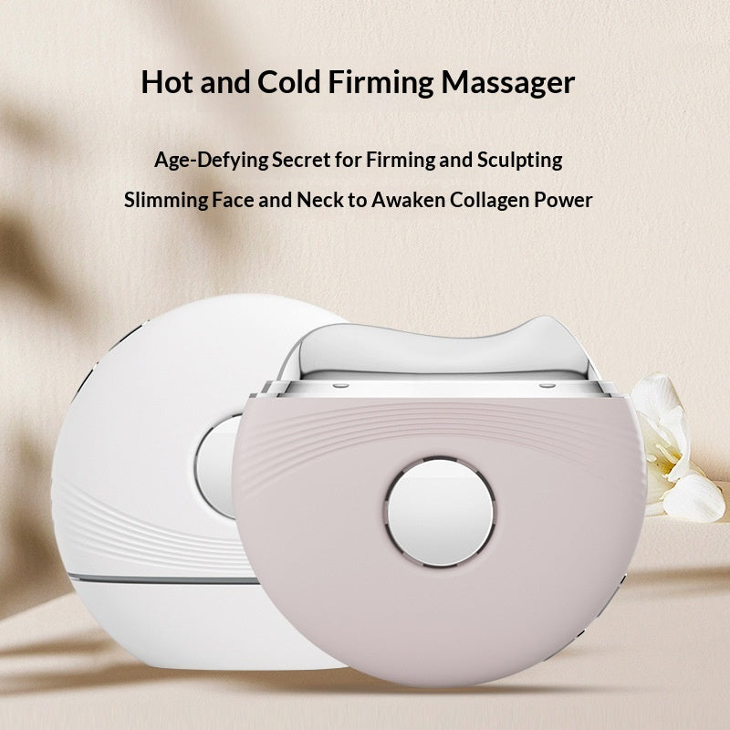 Red-and-Blue Gua Sha Device for Home Skin Care