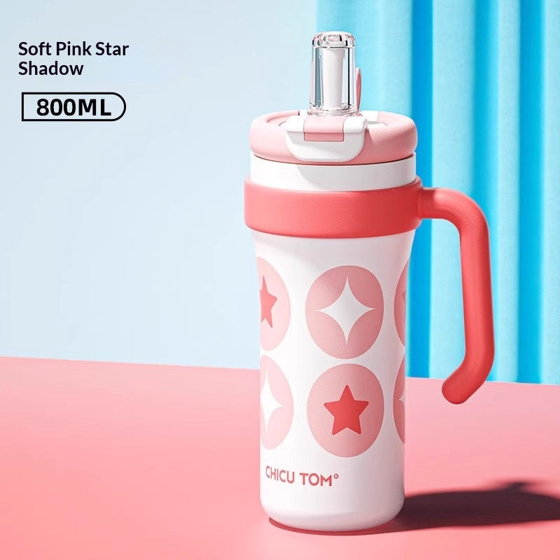 Stylish Tumbler with Handle for Iced Coffee Lovers