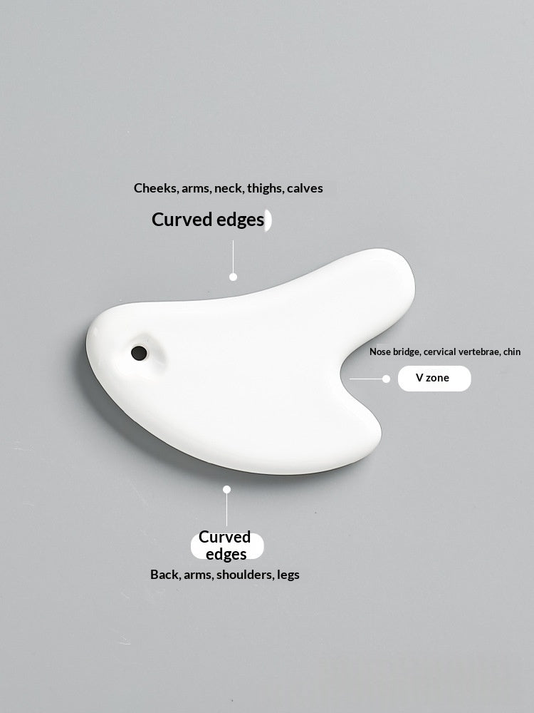 Ceramic Gua Sha Board for Facial and Eye Beauty Care