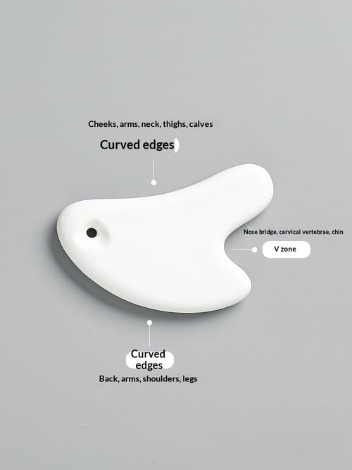 Ceramic Gua Sha Board for Facial and Eye Beauty Care