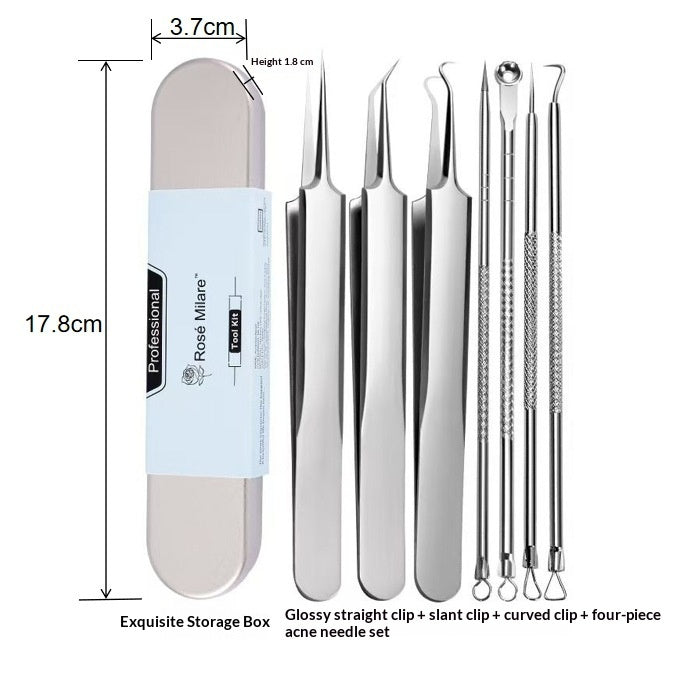 Dedicated Cell Clamp Acne Pimple Extractor Set for Clear Skin