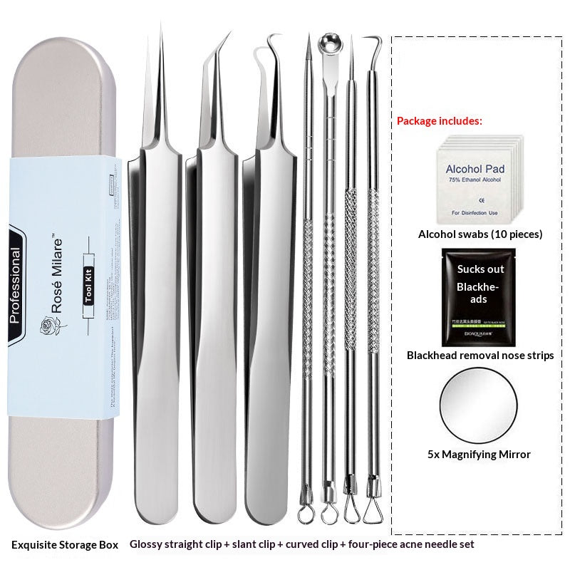 Dedicated Cell Clamp Acne Pimple Extractor Set for Clear Skin