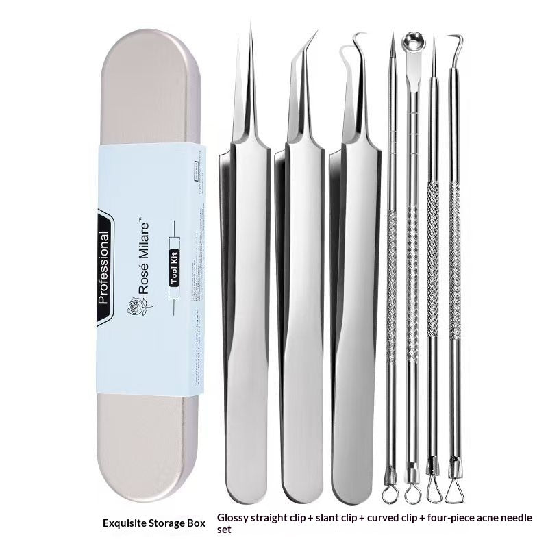 Dedicated Cell Clamp Acne Pimple Extractor Set for Clear Skin