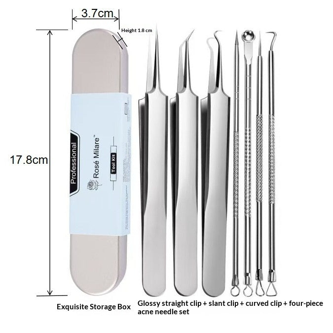 Dedicated Cell Clamp Acne Pimple Extractor Set for Clear Skin
