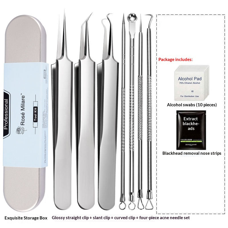 Dedicated Cell Clamp Acne Pimple Extractor Set for Clear Skin