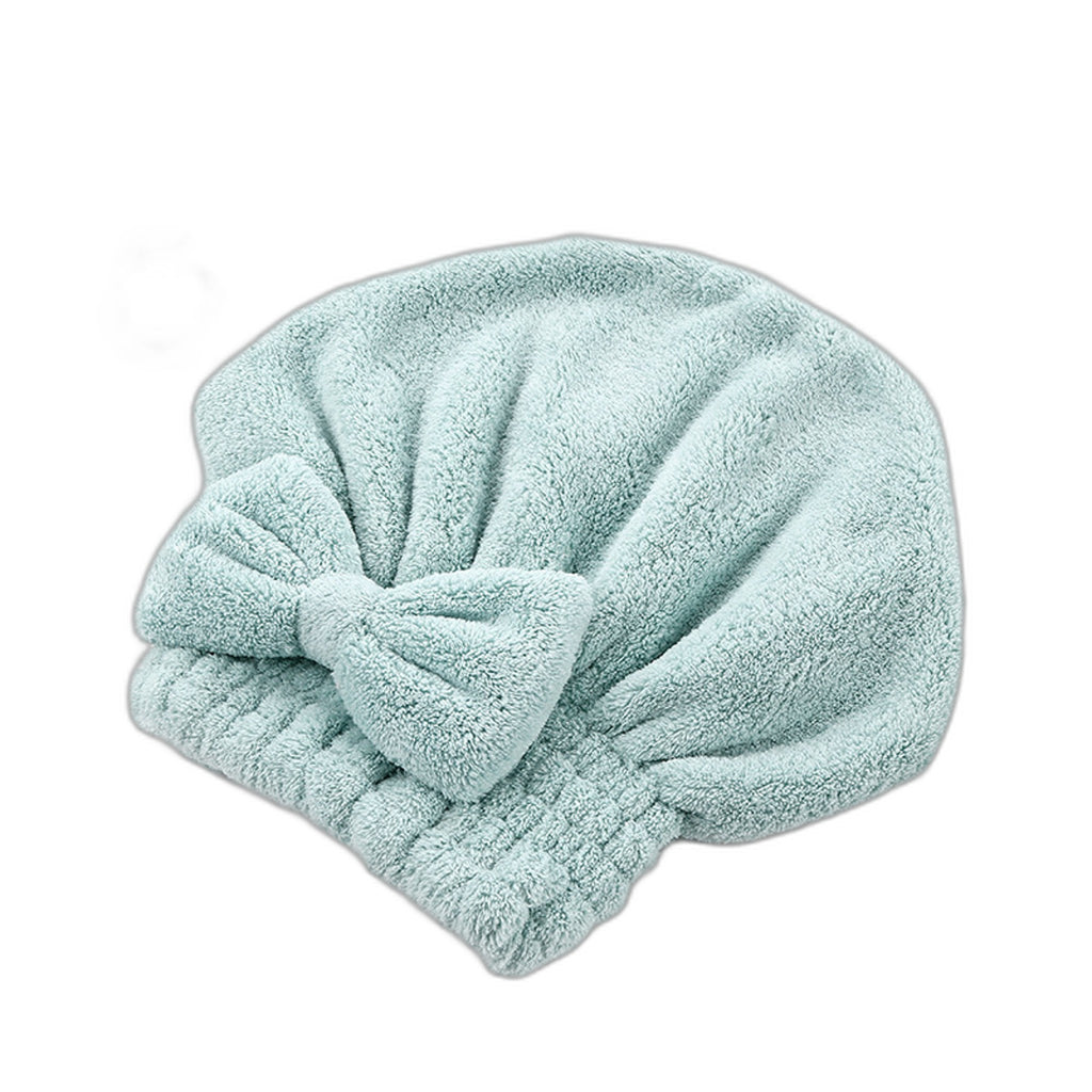 Coral Fleece Bath and Dry Hair Cap for Women