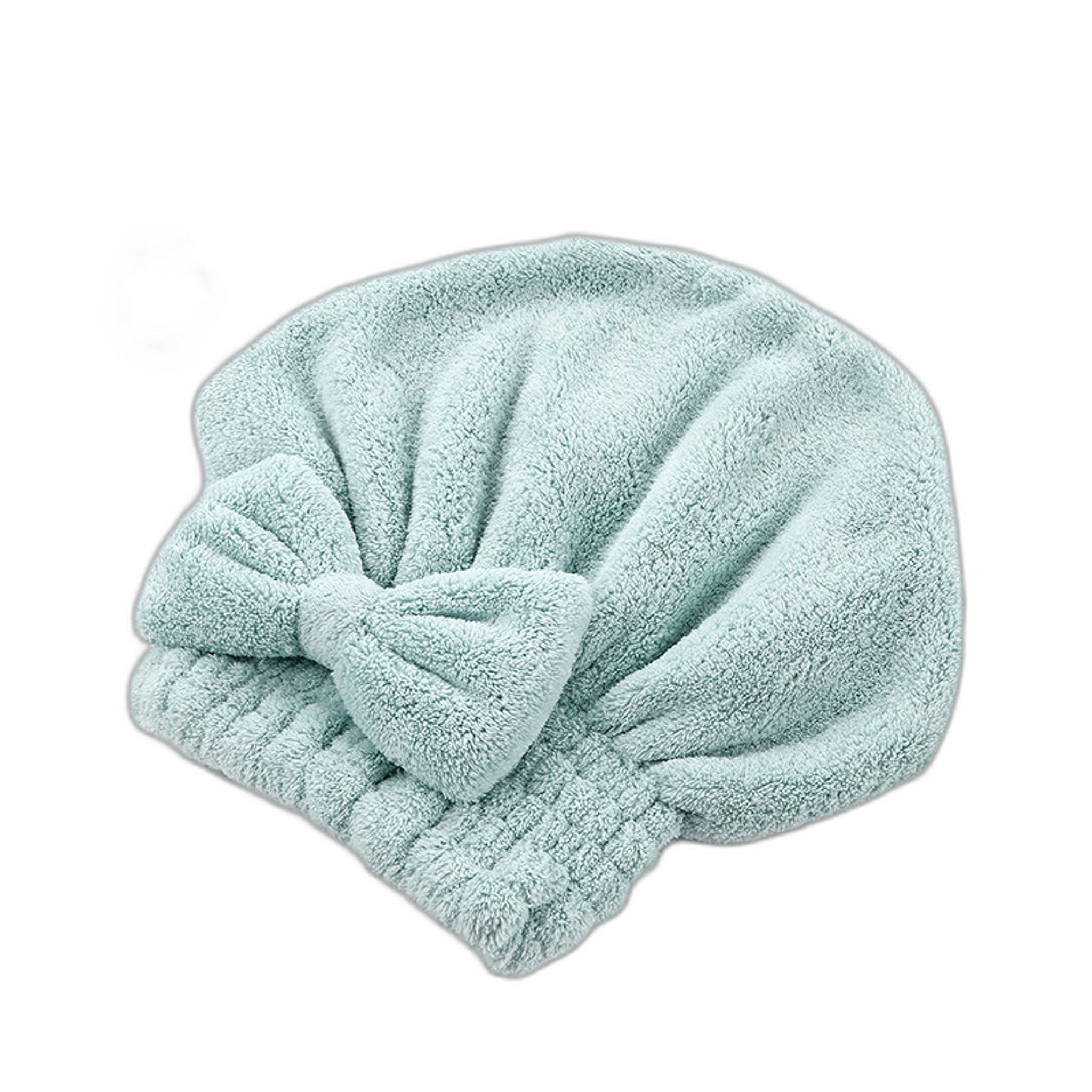 Coral Fleece Bath and Dry Hair Cap for Women