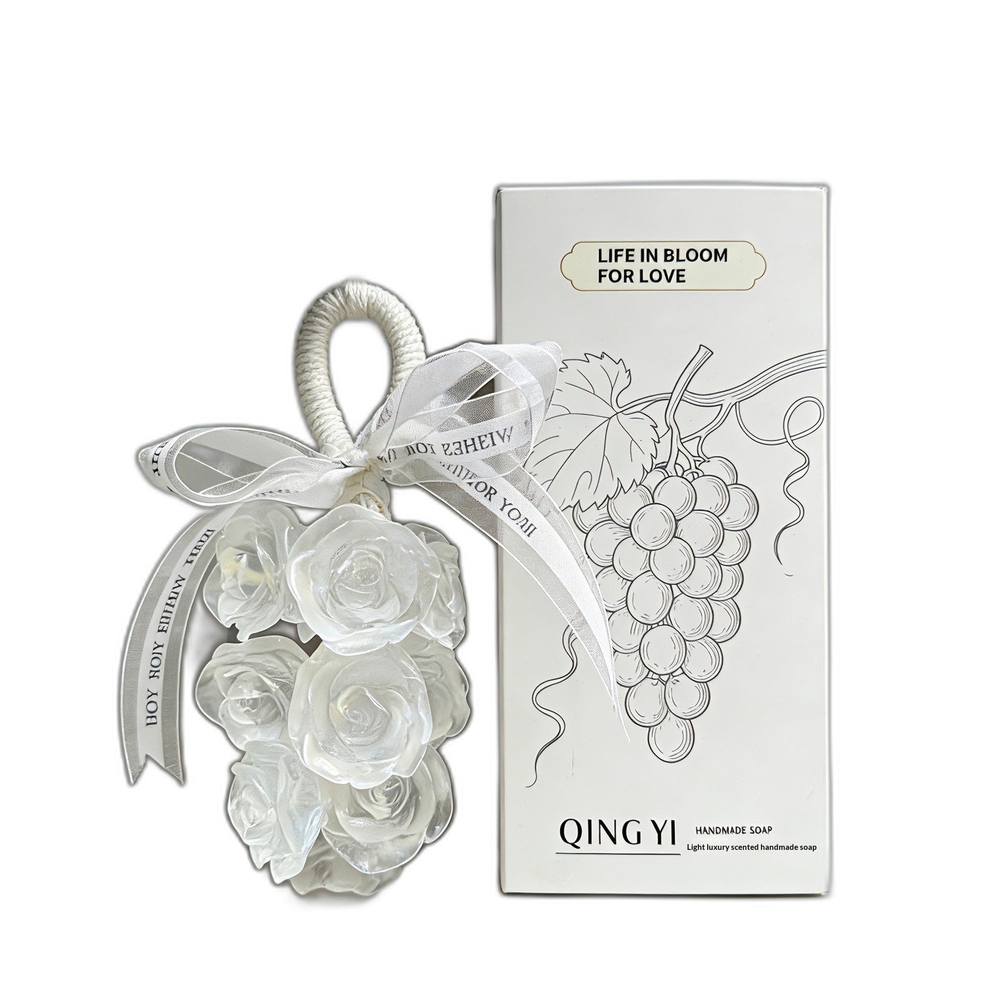 Crystal Rose-Shaped Handmade Aromatherapy Soap