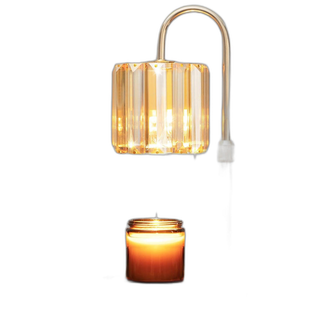 Glass Flameless Aromatherapy Wax Warmer with Candles