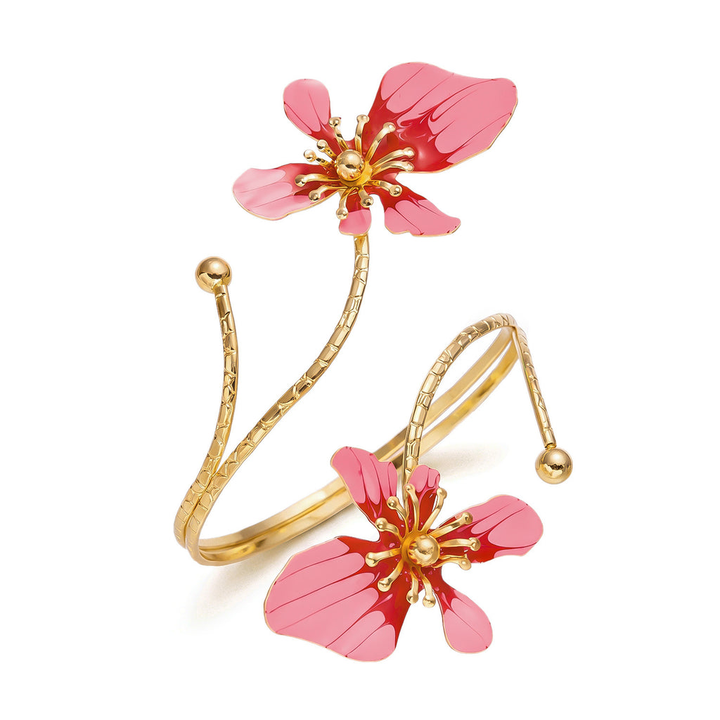 Exaggerated Hollow-out Metal Flower Anklet for Stylish Appeal