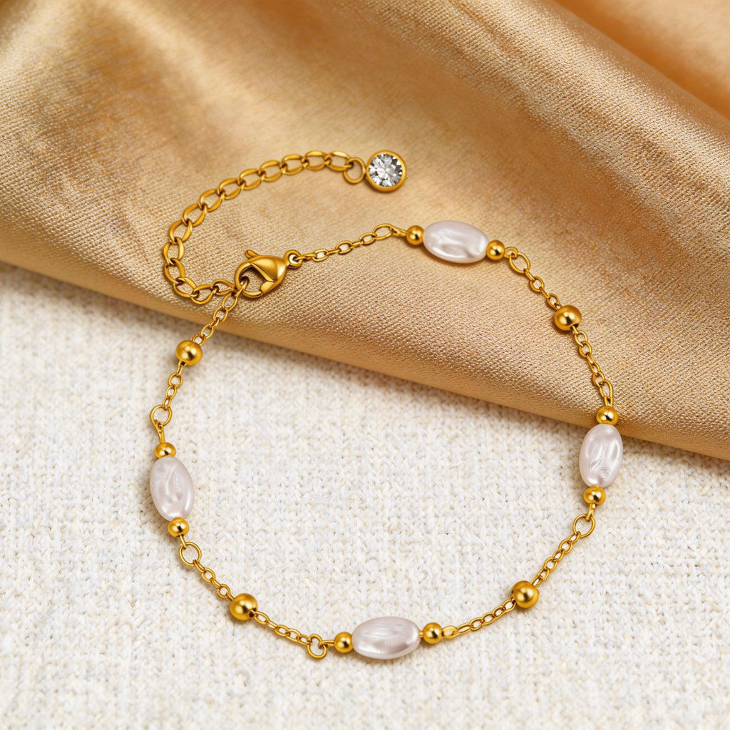 Chic Pearl Chain Anklet for Women - Elegant Accessory